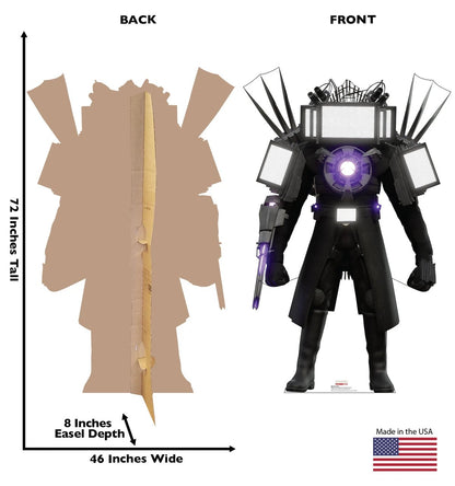 Life-Size Titan TV Man (Skibidi Toilet) Cardboard Cutout - All Cutouts
