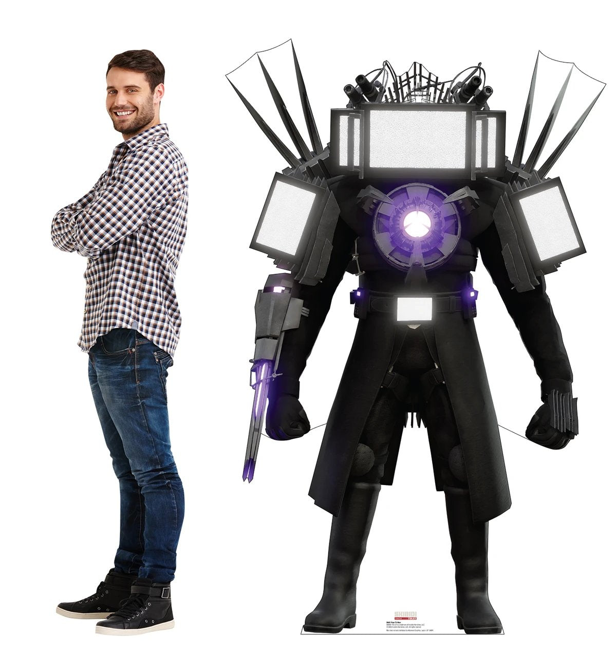 Life-Size Titan TV Man (Skibidi Toilet) Cardboard Cutout - All Cutouts