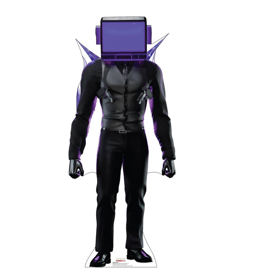 Life-Size Dark TV Man (Skibidi Toilet) Cardboard Cutout - All Cutouts