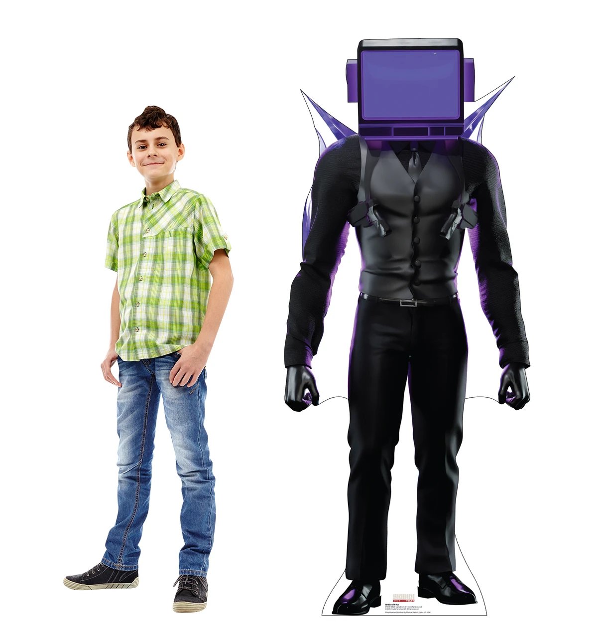 Life-Size Dark TV Man (Skibidi Toilet) Cardboard Cutout - All Cutouts