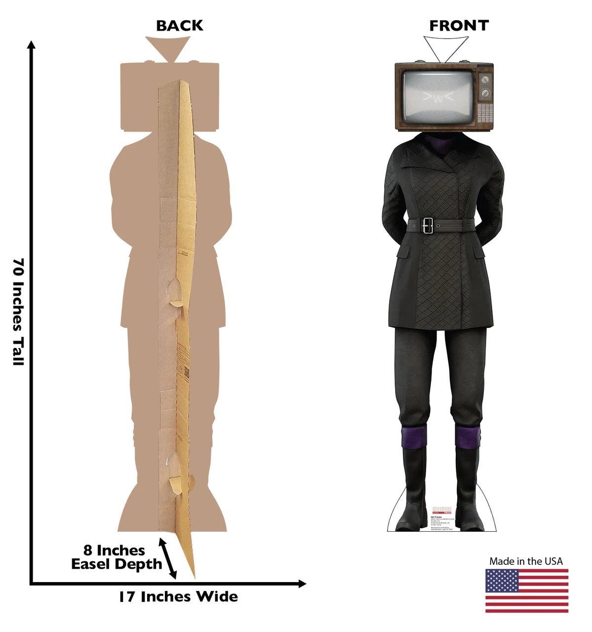 Life-Size TV Woman (Skibidi Toilet) Cardboard Cutout - All Cutouts