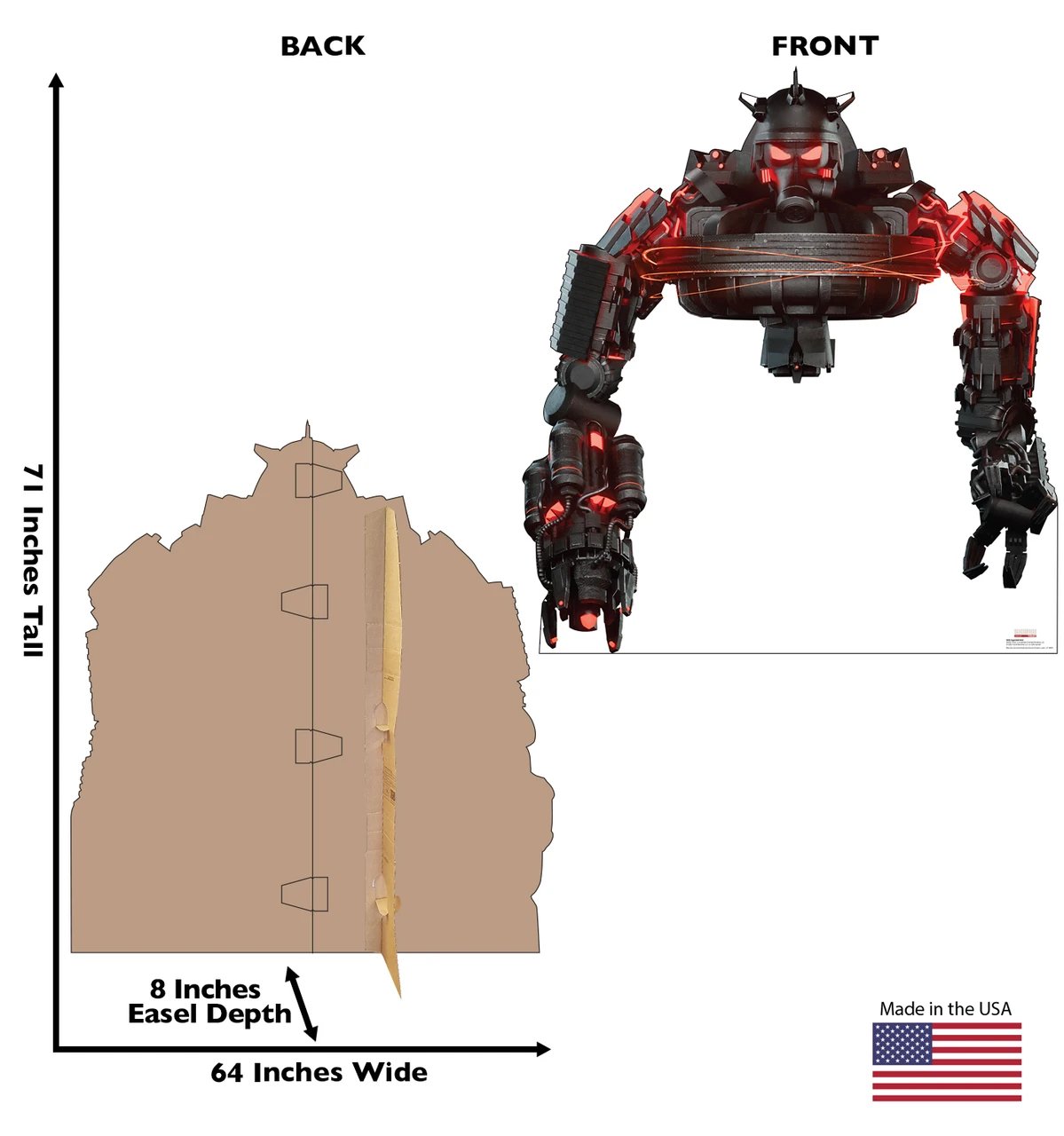Life-Size Juggernaut Astro (Skibidi Toilet) Cardboard Cutout - All Cutouts