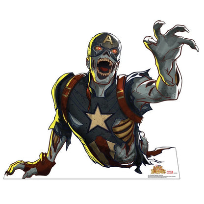 Life-Size Zombie Captain America (Marvel Zombies) Cardboard Cutout - All Cutouts