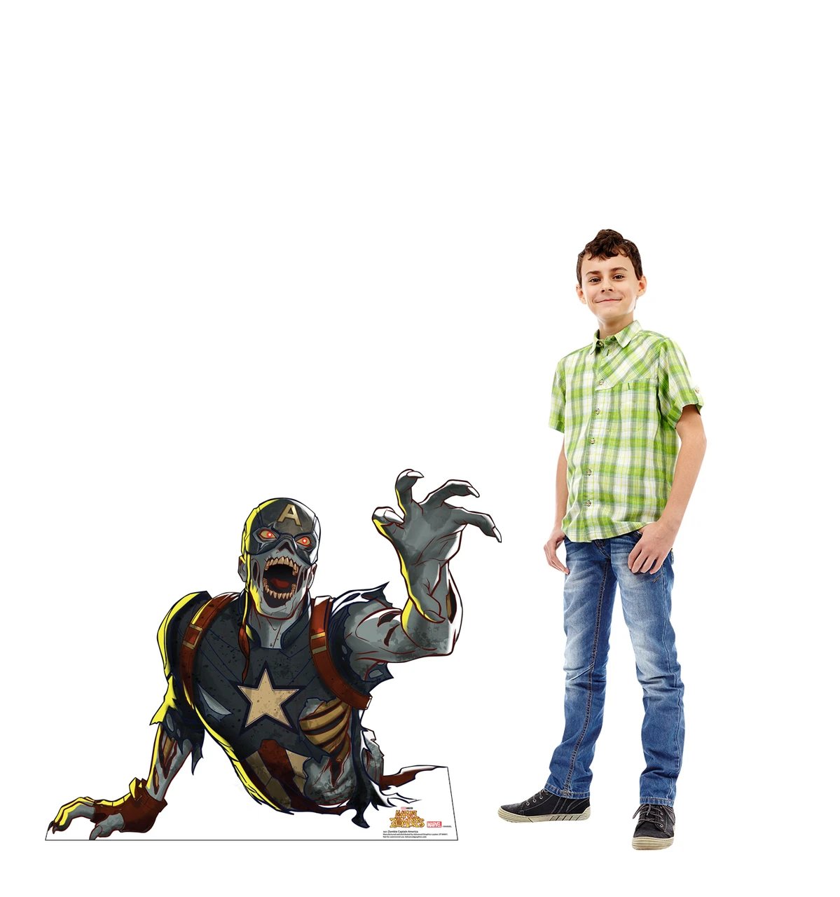 Life-Size Zombie Captain America (Marvel Zombies) Cardboard Cutout - All Cutouts
