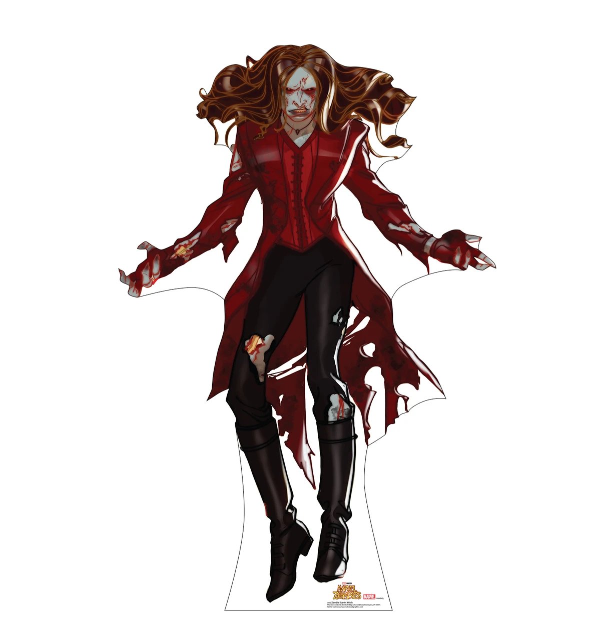 Life-Size Zombie Scarlet Witch (Marvel Zombies) Cardboard Cutout - All Cutouts