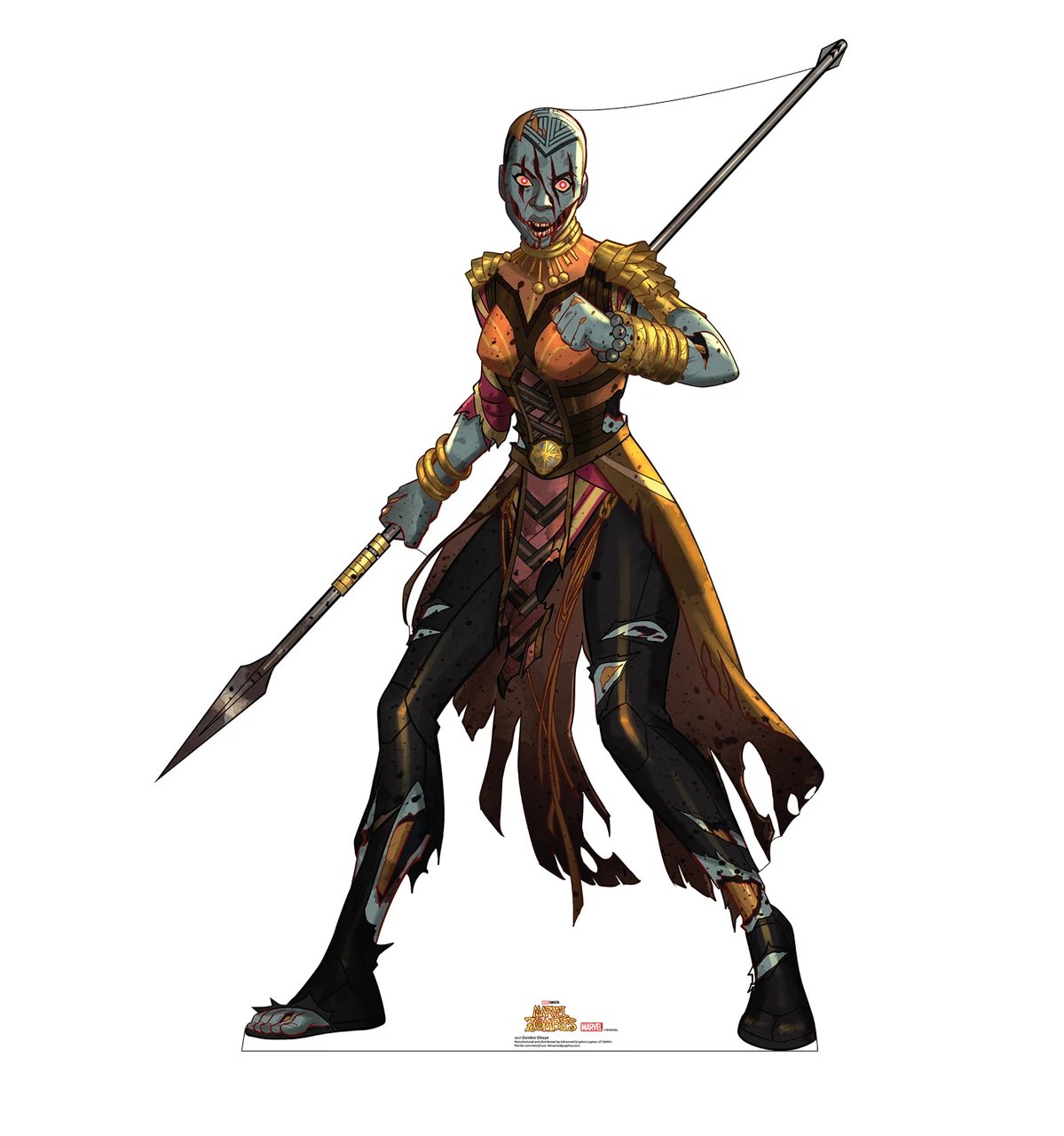 Life-Size Zombie Okoye (Marvel Zombies) Cardboard Cutout - All Cutouts
