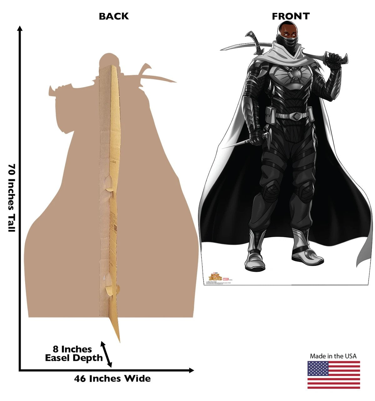 Life-Size Blade Moon Knight (Marvel Zombies) Cardboard Cutout - All Cutouts
