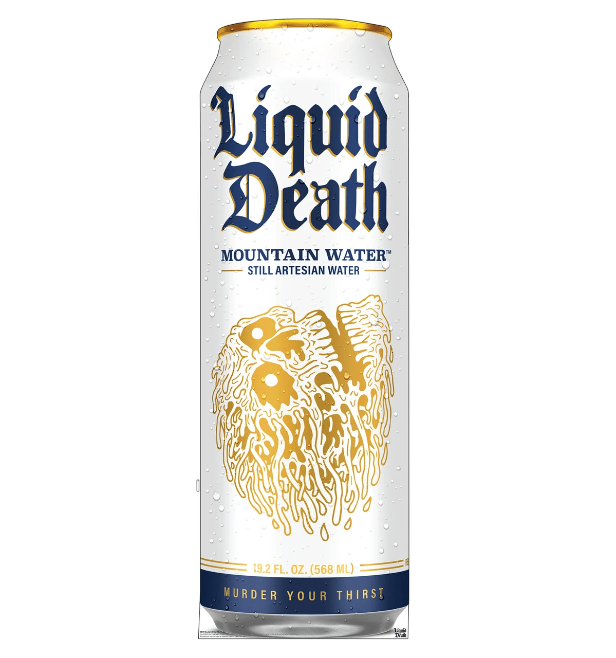 Life-Size Mountain Water 19.2 oz Can (Liquid Death) Cardboard Cutout - All Cutouts