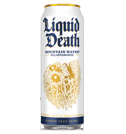 Life-Size Mountain Water 19.2 oz Can (Liquid Death) Cardboard Cutout - All Cutouts