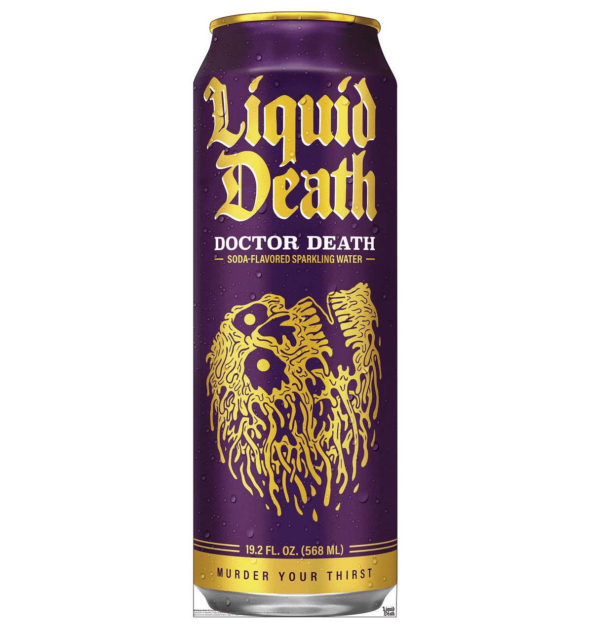 Life-Size Doctor Death 19.2 oz Can (Liquid Death) Cardboard Cutout - All Cutouts