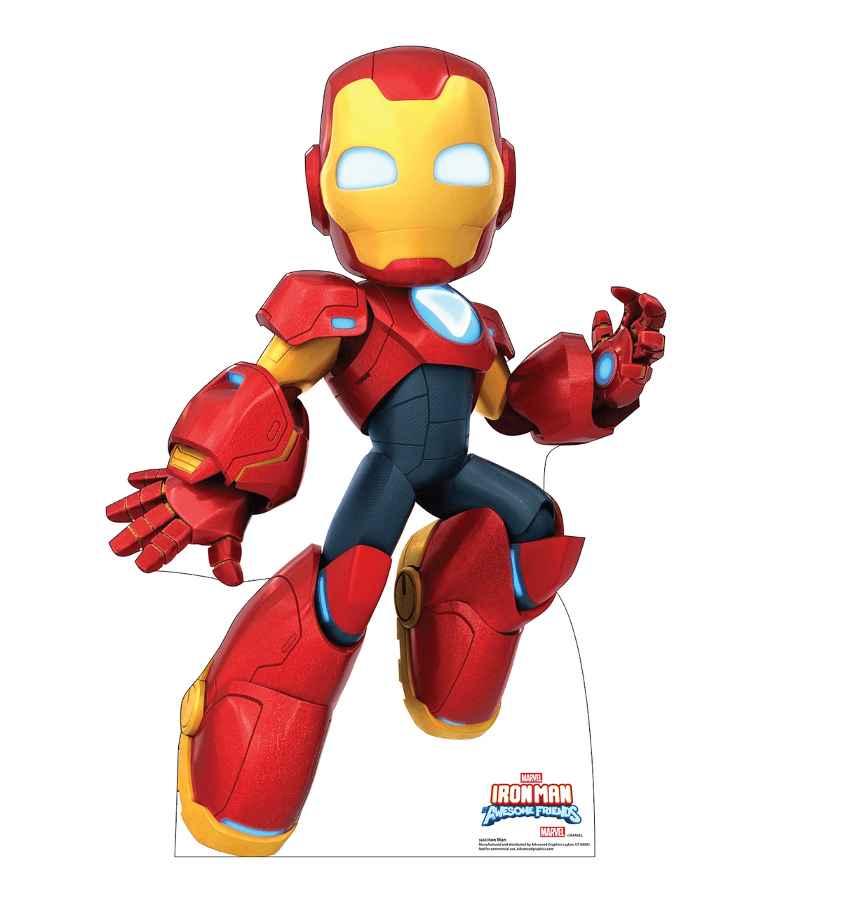 Life-Size Iron Man (Iron Man and his Awesome Friends) Cardboard Cutout - All Cutouts