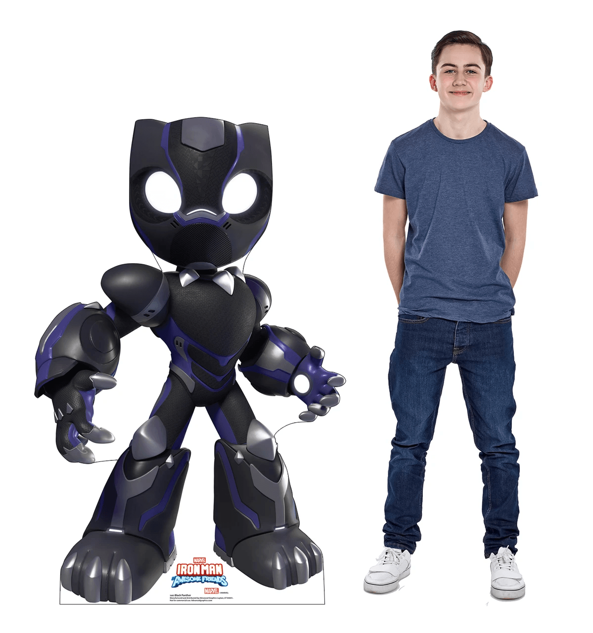 Life-Size Black Panther (Iron Man and his Awesome Friends) Cardboard Cutout - All Cutouts