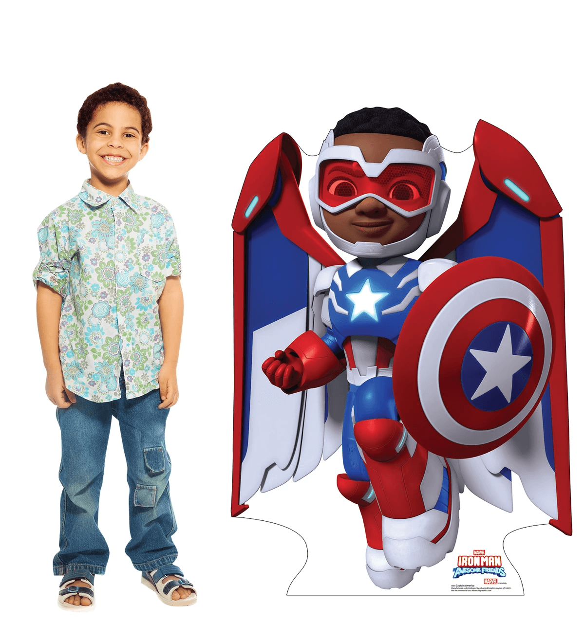 Life-Size Captain America (Iron Man and his Awesome Friends) Cardboard Cutout - All Cutouts