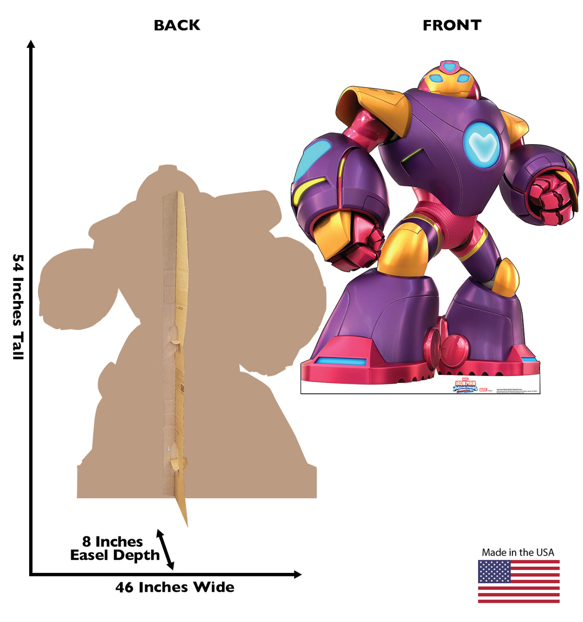 Life-Size Iron Heart Iron Man and His Awesome Friends Giant-Sized Armor Cardboard Cutout - All Cutouts