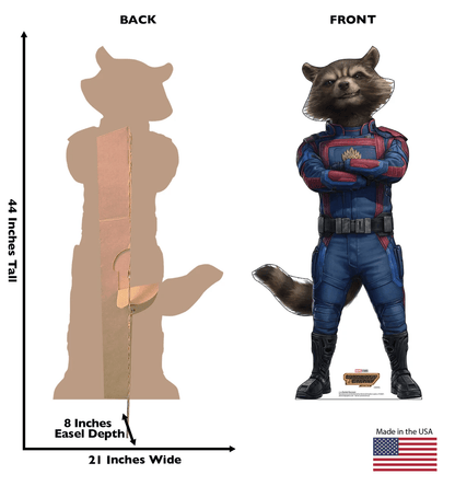 Life-Size Rocket Raccoon (Guardians of the Galaxy Vol. 3) Cardboard Cutout - All Cutouts