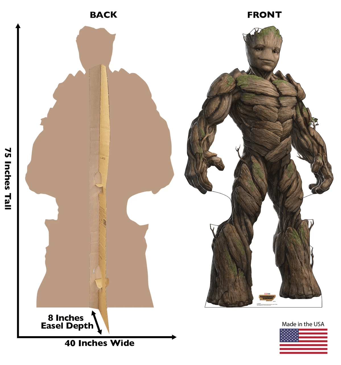 Life-Size Groot (Guardians of the Galaxy Vol. 3) Cardboard Cutout - All Cutouts