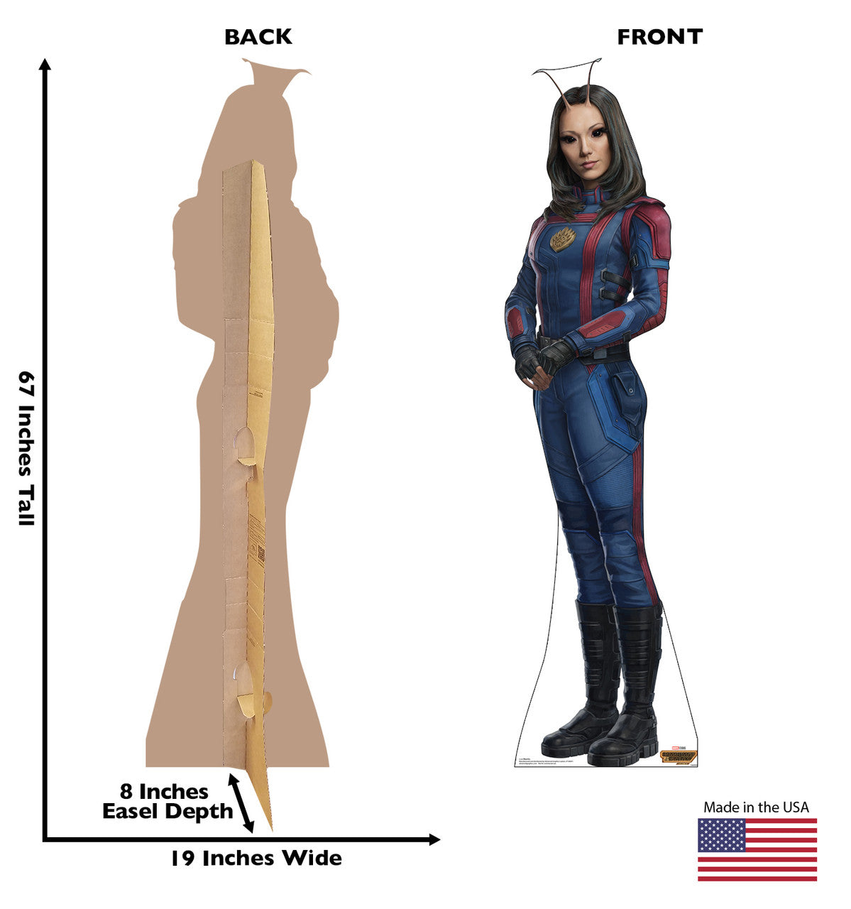 Life-Size Mantis (Guardians of the Galaxy Vol. 3) Cardboard Cutout - All Cutouts