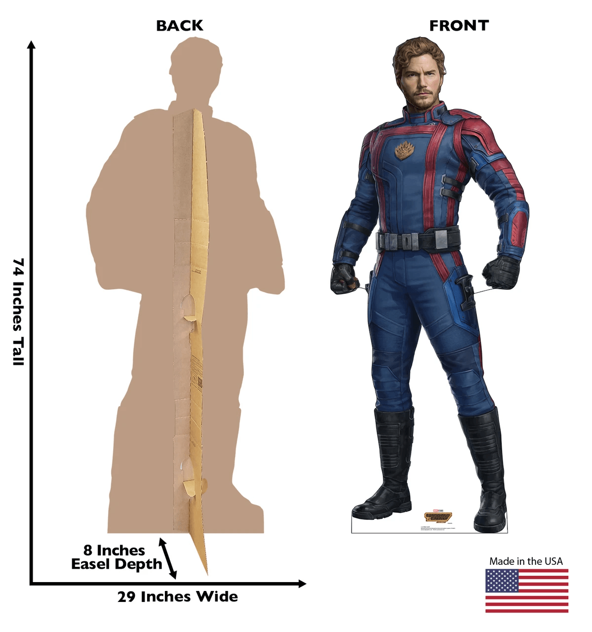 Life-Size Star-Lord (Guardians of the Galaxy Vol. 3) Cardboard Cutout - All Cutouts