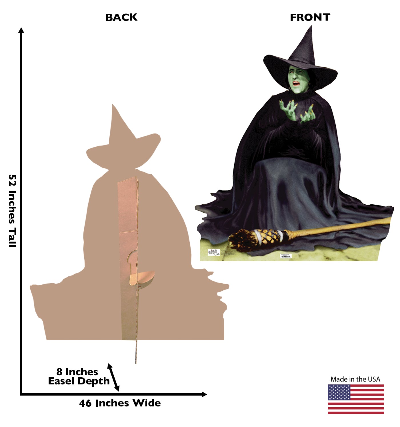 Life-size The Wicked Witch Melting Cardboard Cutout - All Cutouts