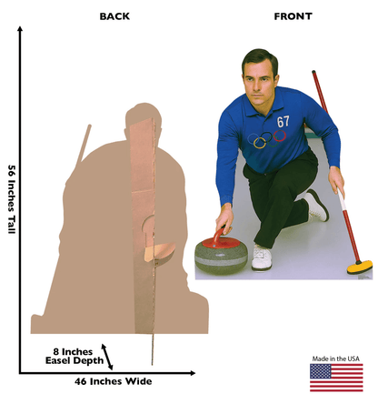 Life-Size Olympic Curler 67 Cardboard Cutout - All Cutouts