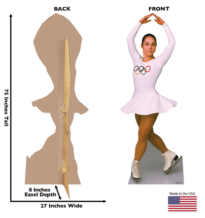 Life-Size Olympic Figure Skater Female Cardboard Cutout - All Cutouts