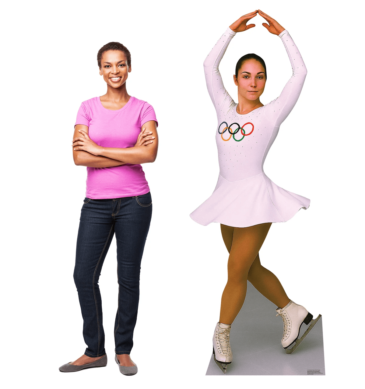 Life-Size Olympic Figure Skater Female Cardboard Cutout - All Cutouts