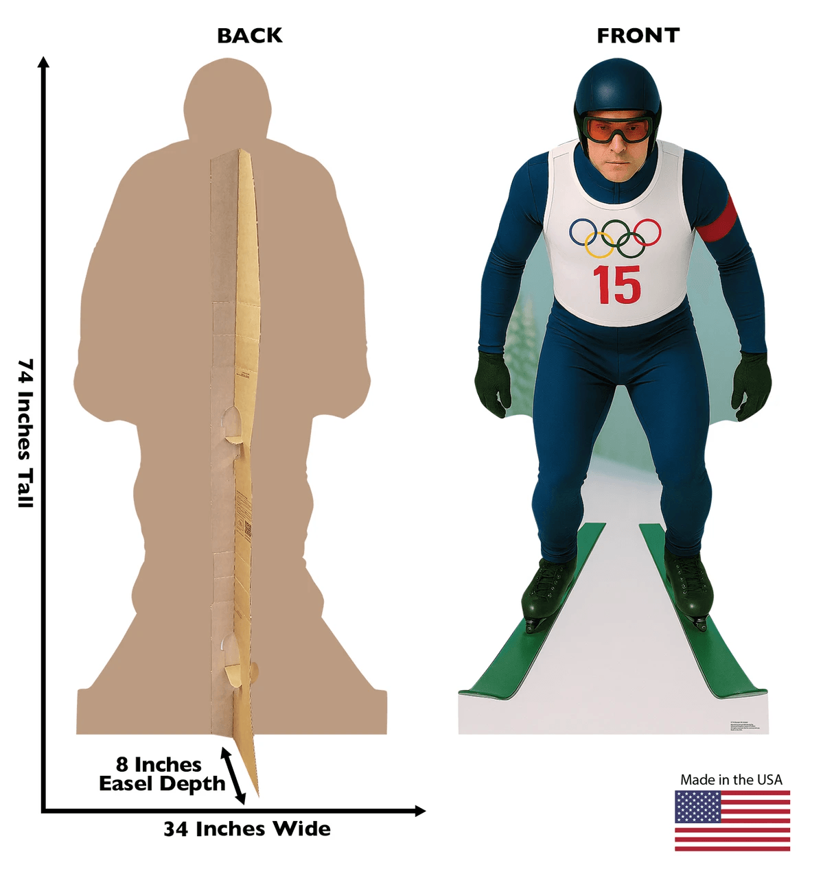 Life-Size Olympic Ski Jumper Cardboard Cutout - All Cutouts