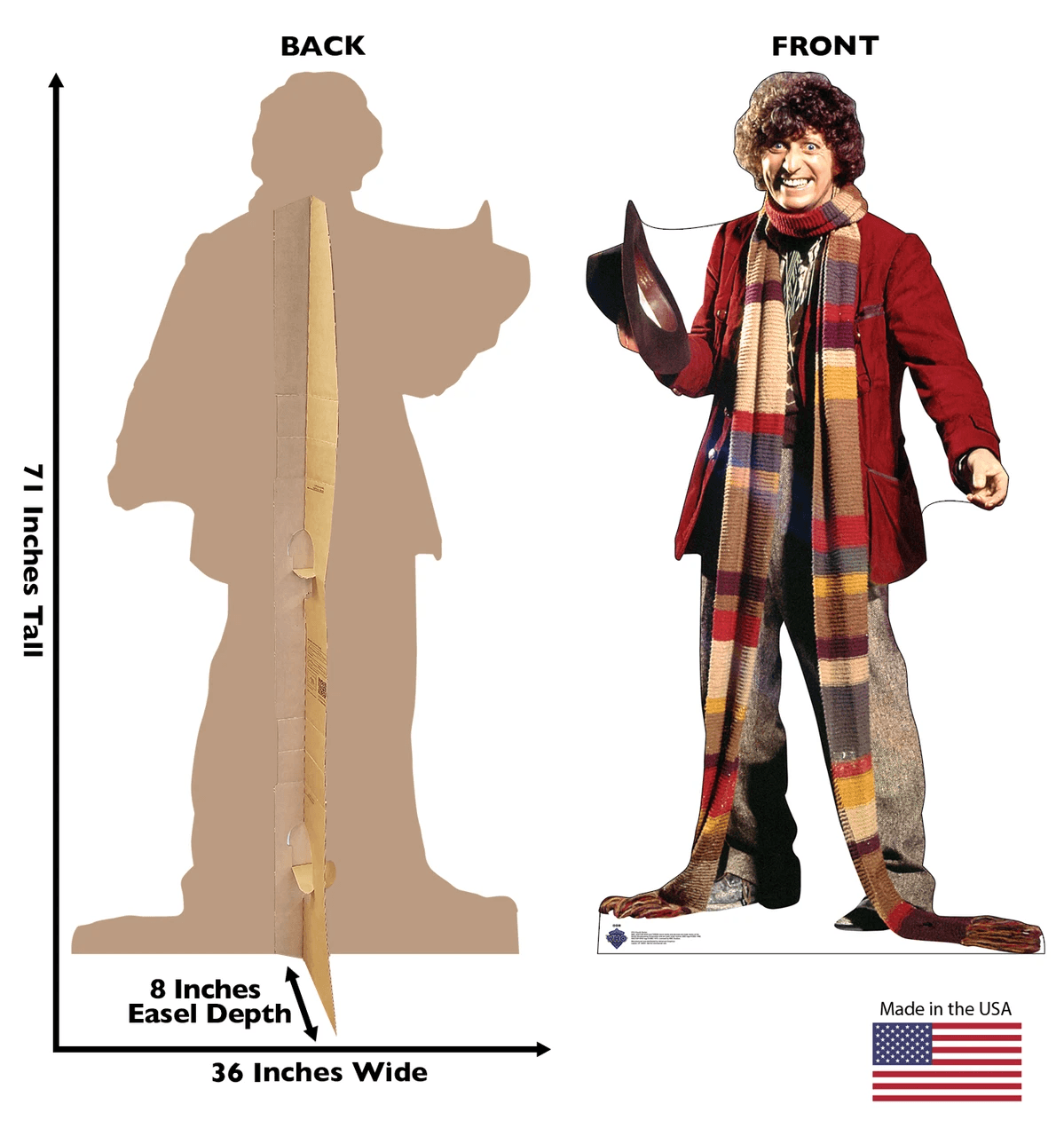 Life-Size Fourth Doctor Who Cardboard Cutout - All Cutouts