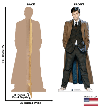 Life-Size Tenth Doctor Who Cardboard Cutout - All Cutouts