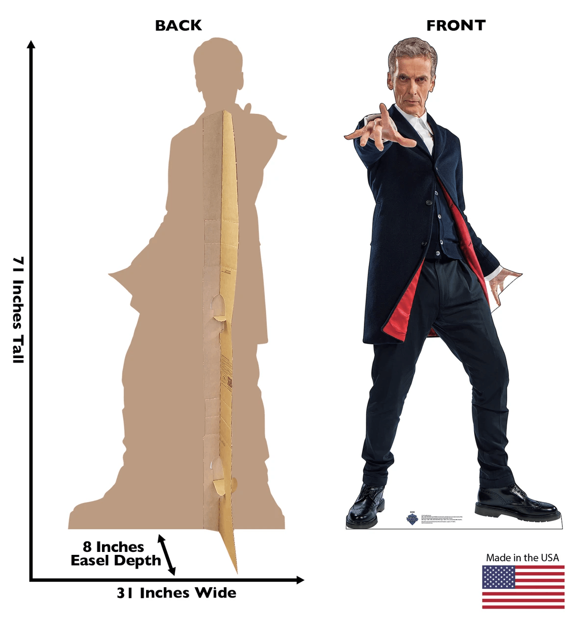Life-Size Twelfth Doctor Who Cardboard Cutout - All Cutouts
