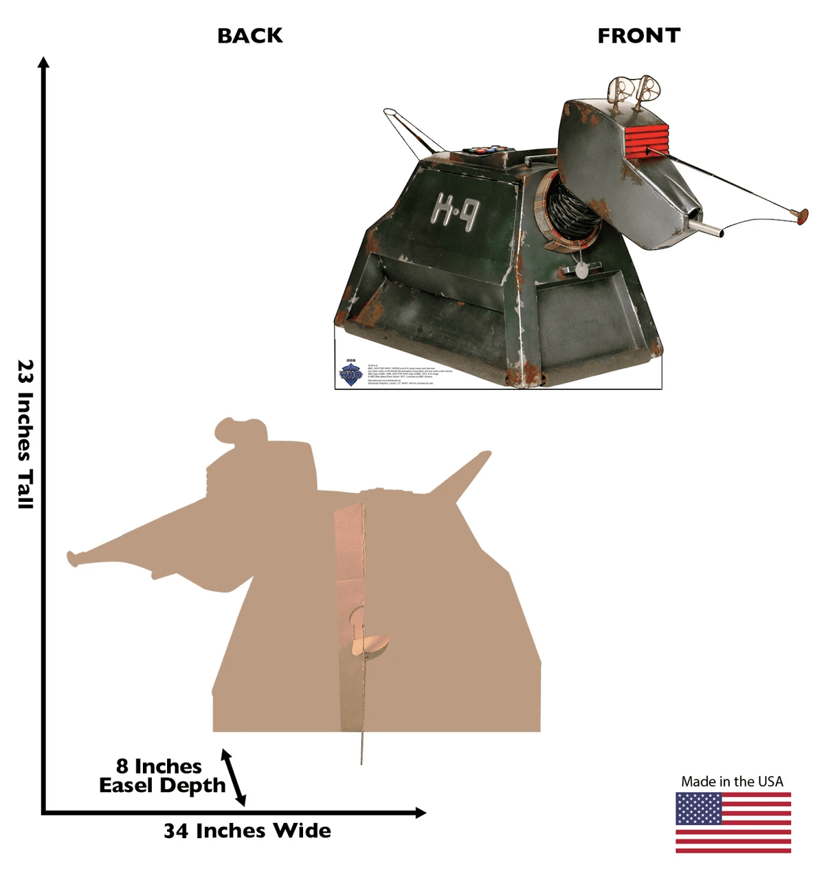 Life-Size K-9 (Doctor Who) Cardboard Cutout - All Cutouts