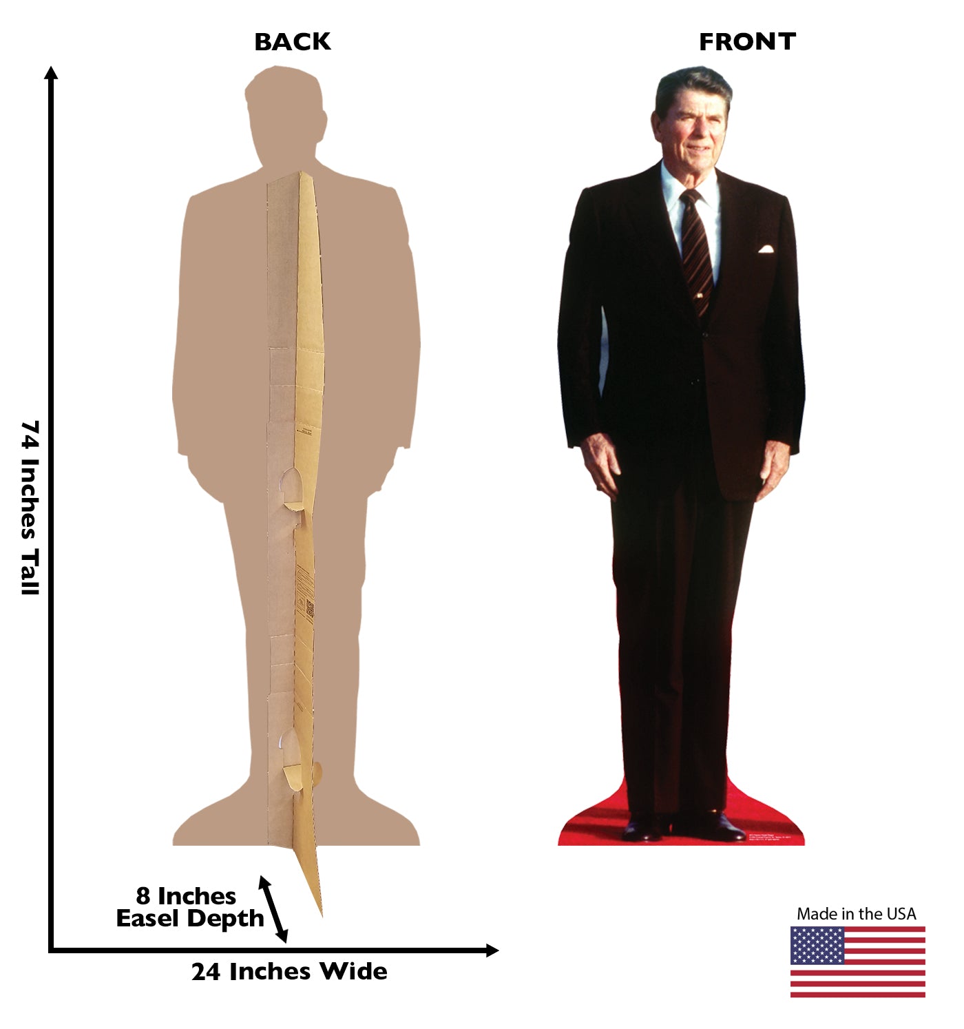 Life-Size President Ronald Reagan Speech - All Cutouts