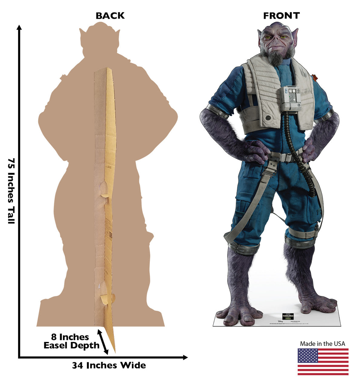 Life-Size Zeb Orrelios (New Republic Pilot)™ (Mandalorian & Grogu Movie) Cardboard Cutout - All Cutouts