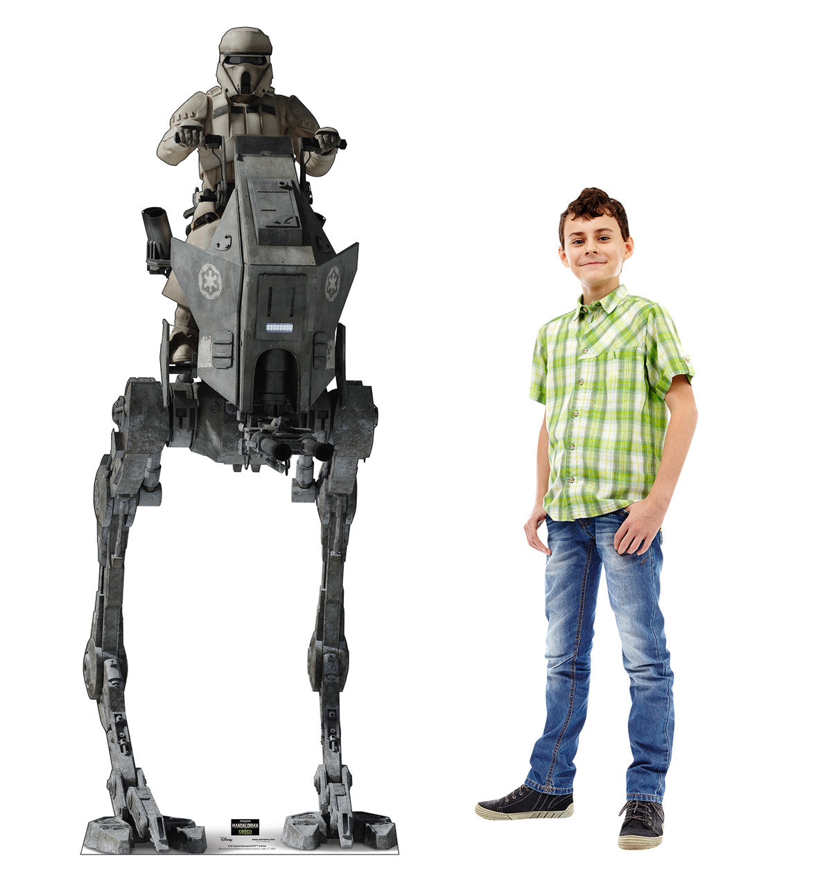 Life-Size Imperial Remnant AT-RT™ & Driver (Mandalorian & Grogu Movie) Cardboard Cutout - All Cutouts