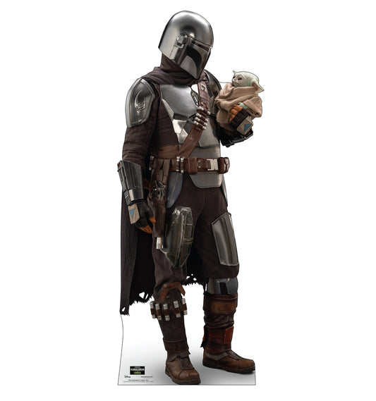 Life-Size The Mandalorian™ & Grogu™ Gaze (Mandalorian & Grogu Movie) Cardboard Cutout - All Cutouts