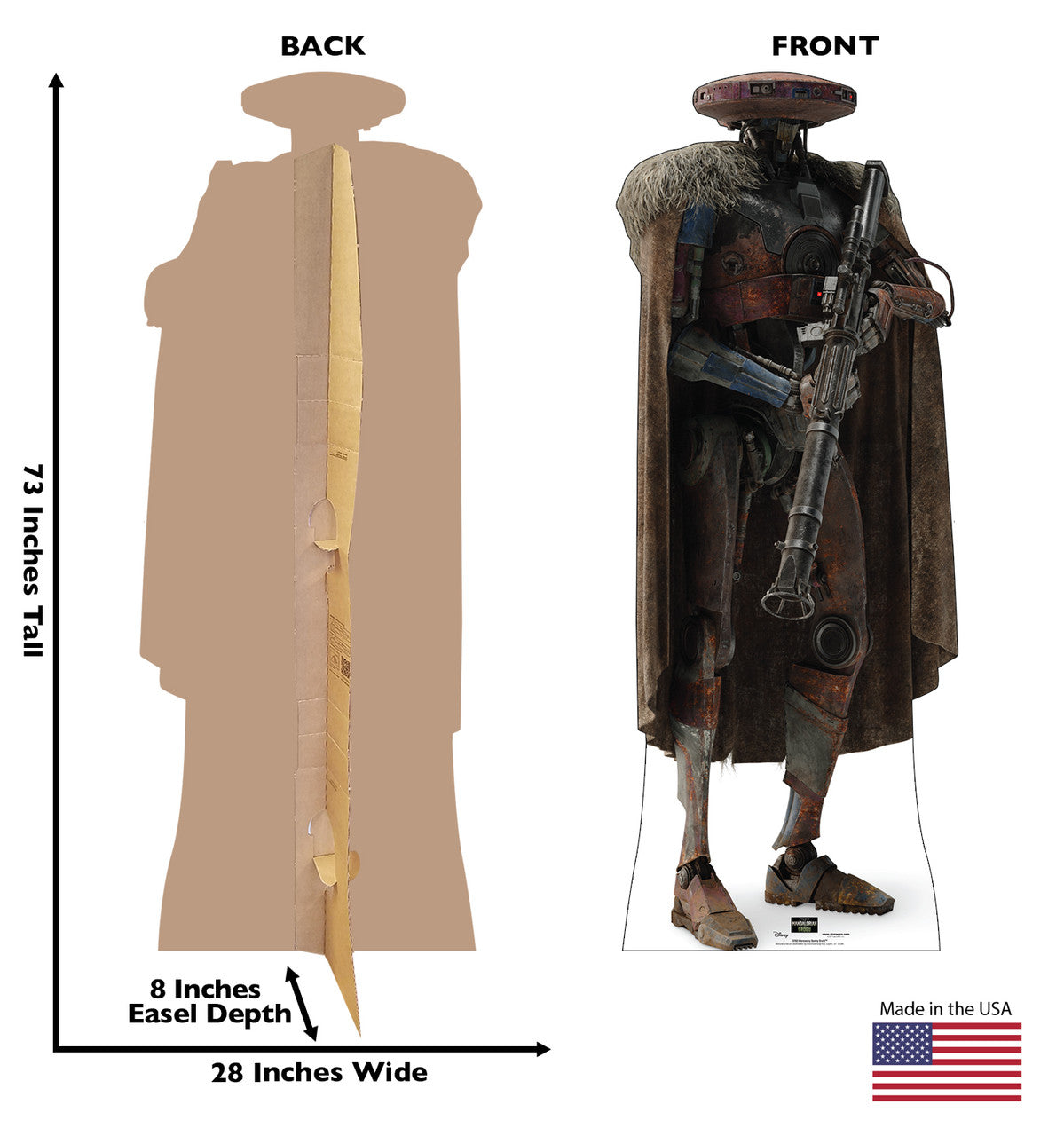 Life-Size Mercenary Sentry Droid™ (Mandalorian & Grogu Movie) Cardboard Cutout - All Cutouts