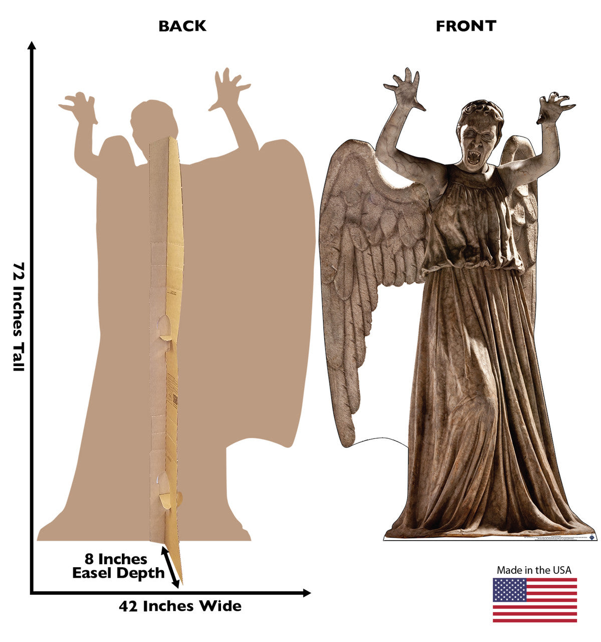 Life-Size Screaming Angel (Doctor Who) Cardboard Cutout - All Cutouts