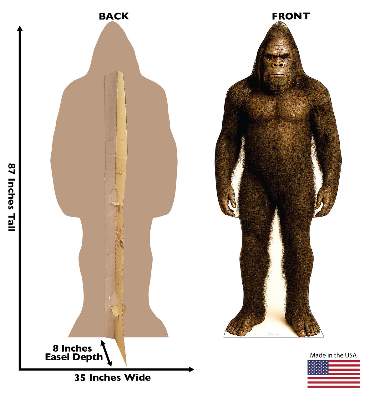 Life-Size Bigfoot Cardboard Cutout - All Cutouts