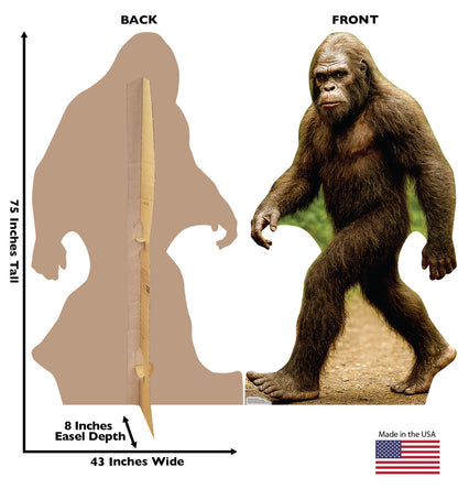 Life-Size Bigfoot Walking Cardboard Cutout - All Cutouts