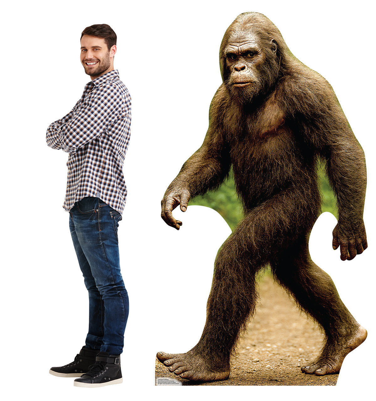 Life-Size Bigfoot Walking Cardboard Cutout - All Cutouts