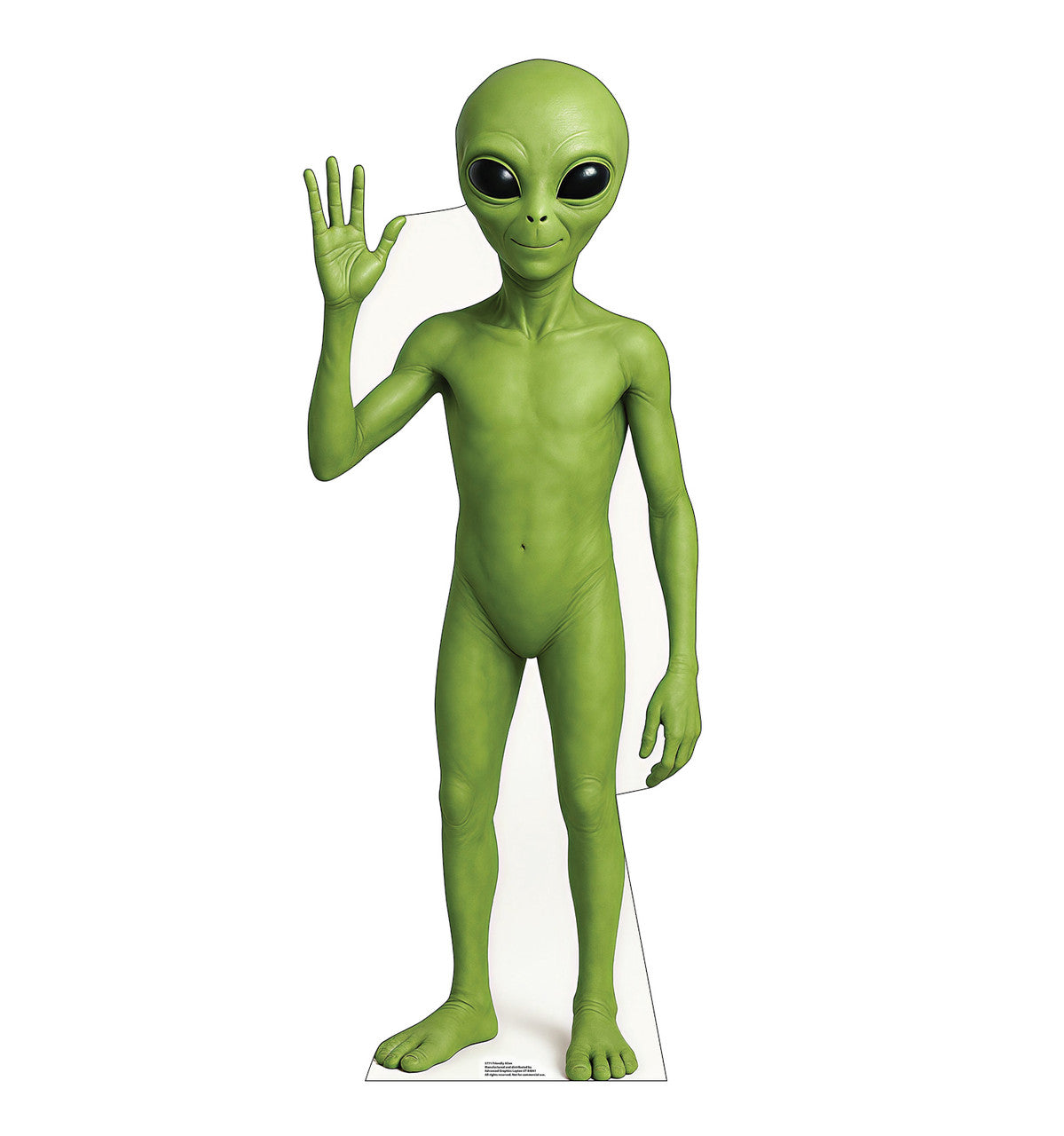Life-Size Friendly Alien Cardboard Cutout - All Cutouts
