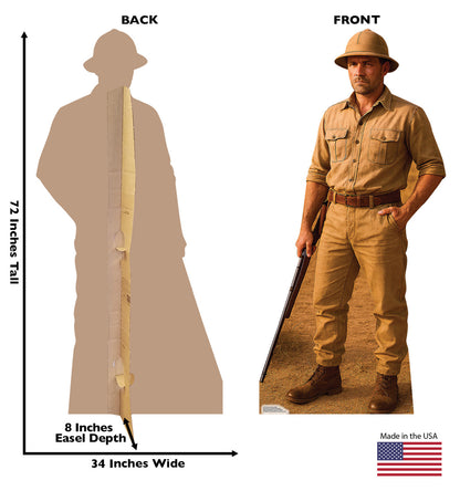 Life-Size Hunter African Safari Cardboard Cutout - All Cutouts