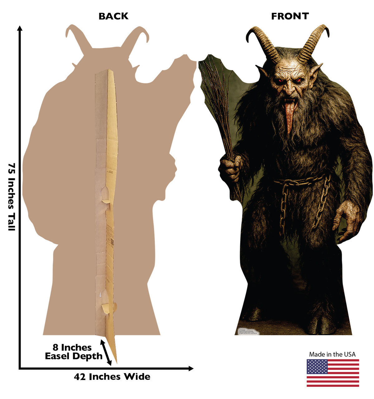 Life-Size Krampus Cardboard Cutout - All Cutouts