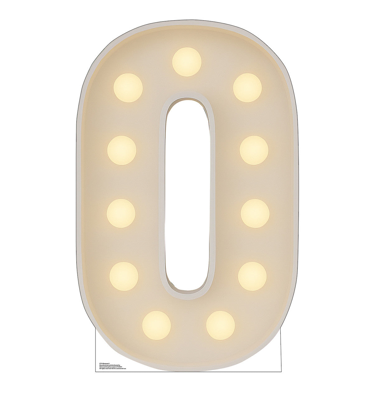 Life-Size Marquee 0 Cardboard Cutout - All Cutouts