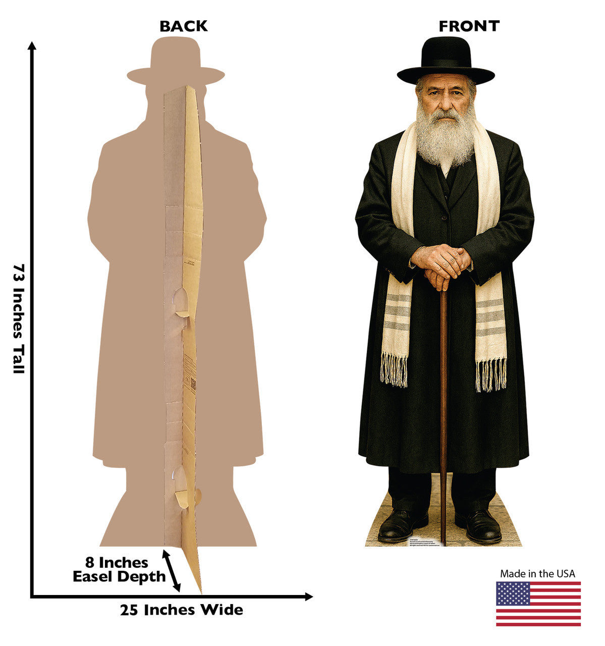 Life-Size Rabbi Cardboard Cutout - All Cutouts