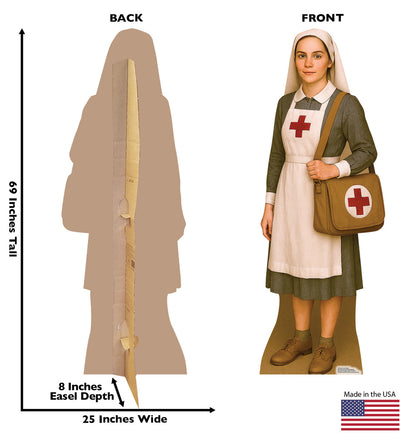 Life-Size Red Cross Worker Cardboard Cutout - All Cutouts