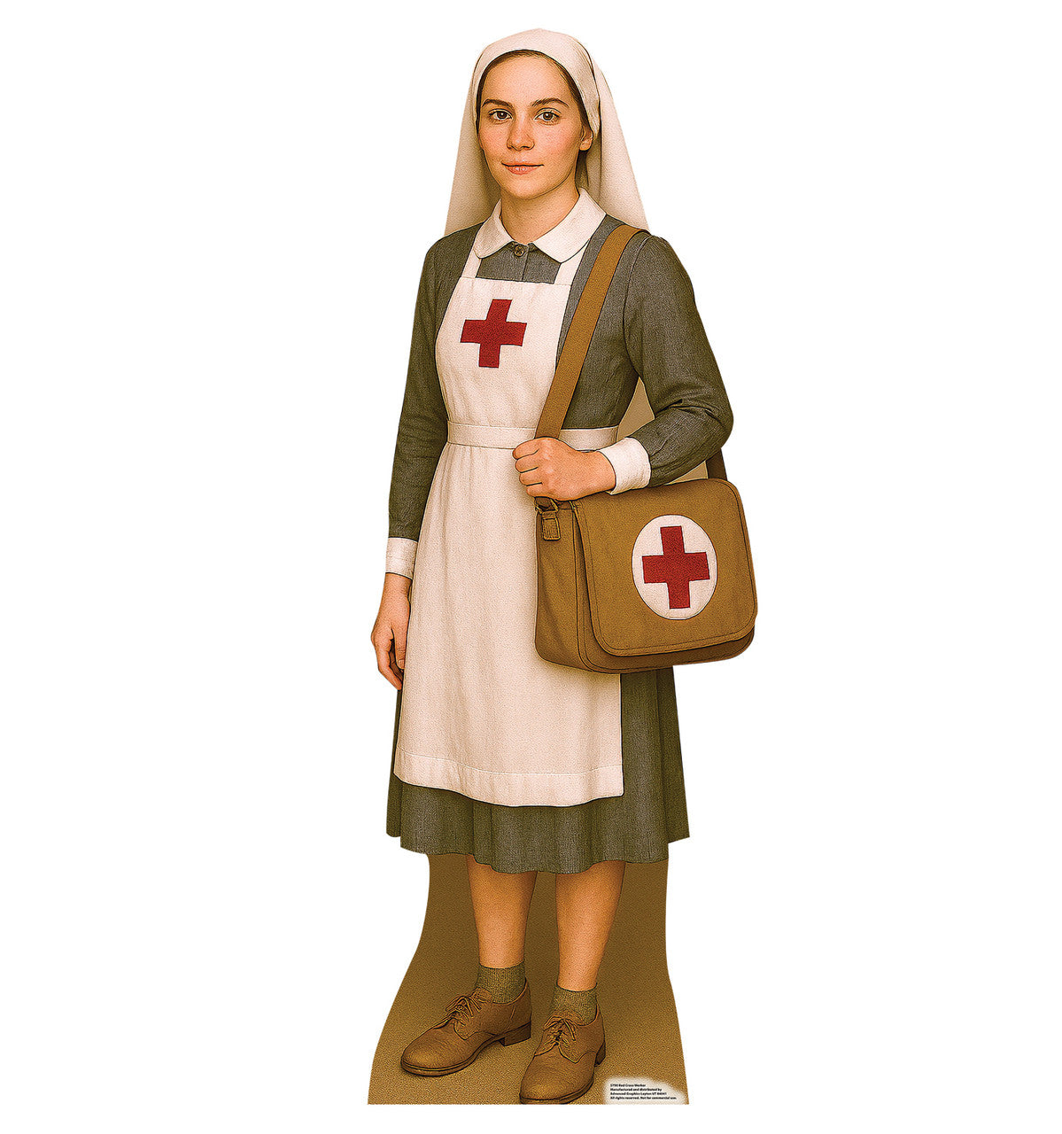 Life-Size Red Cross Worker Cardboard Cutout - All Cutouts