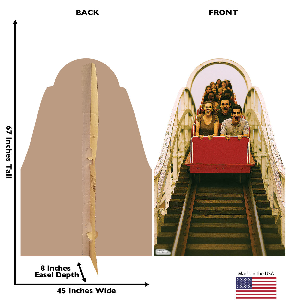 Life-Size Roller Coaster Classic Cardboard Cutout - All Cutouts
