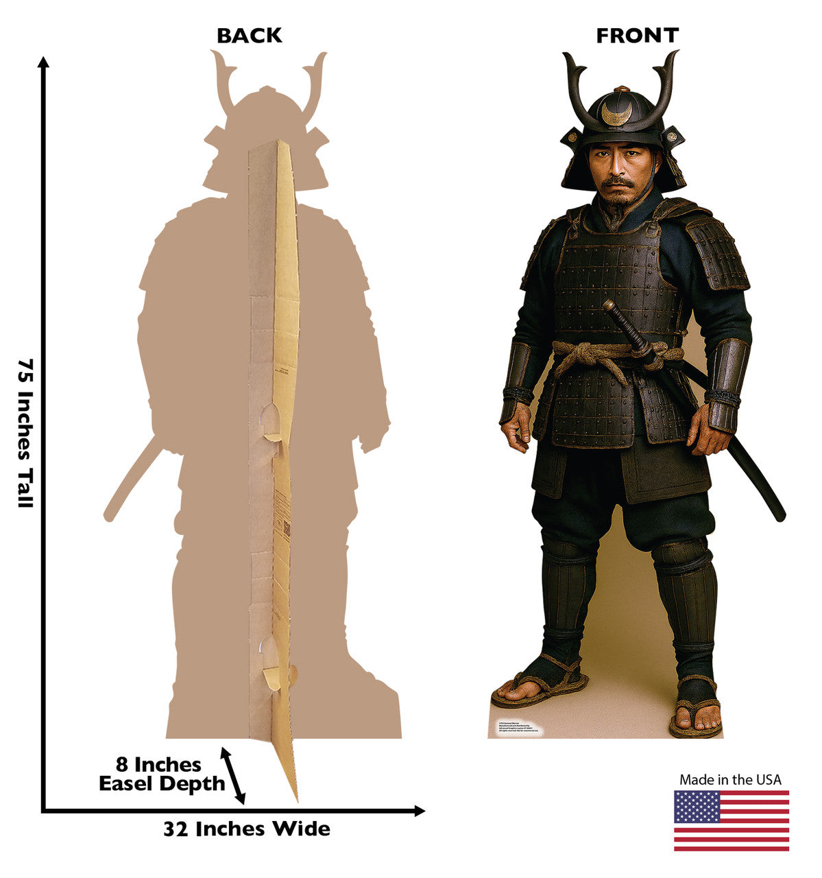 Life-Size Samurai Warrior Cardboard Cutout - All Cutouts
