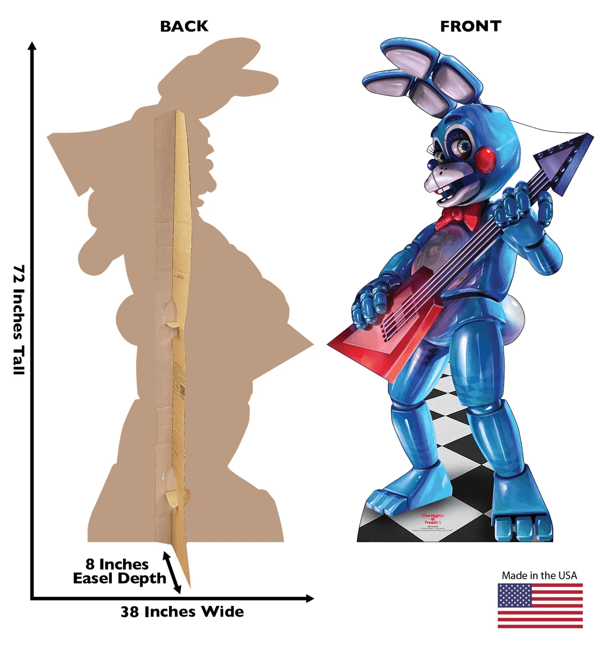 Life-Size Toy Bonnie (Five Nights at Freddy’s) Cardboard Cutout - All Cutouts